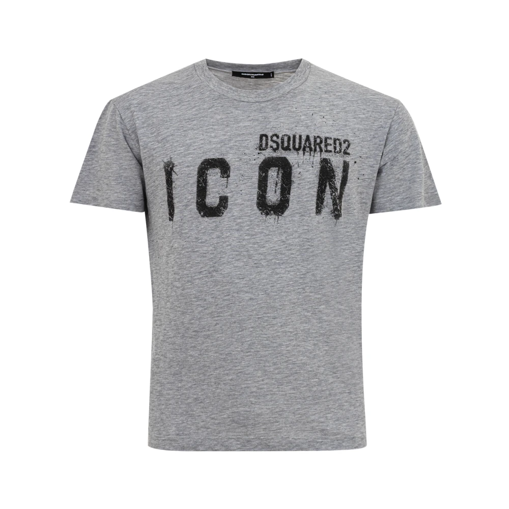 Dsquared2 Men's Gray T-Shirts, Xs, Melange T-Shirt