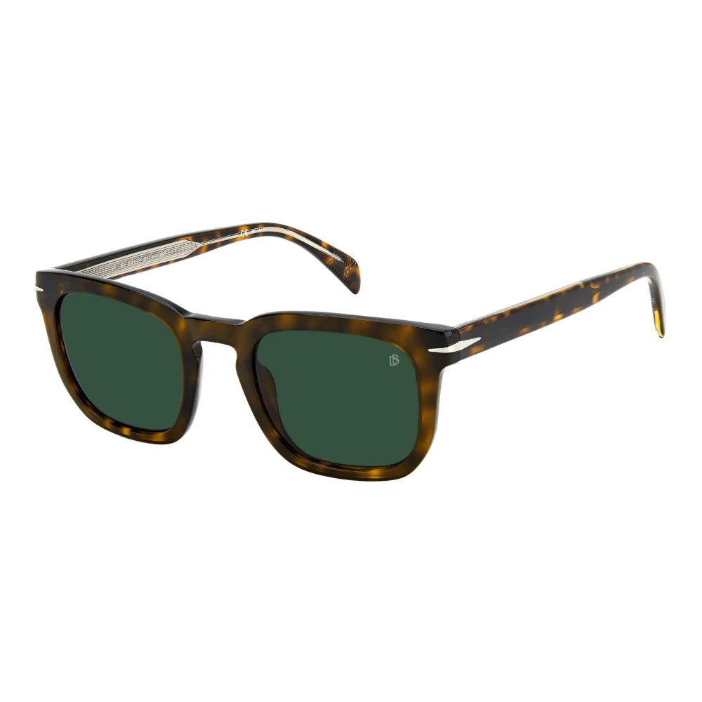 Eyewear by David Beckham DB 7076/S Solglasögon i Dark Havana/Green Brown, Herr