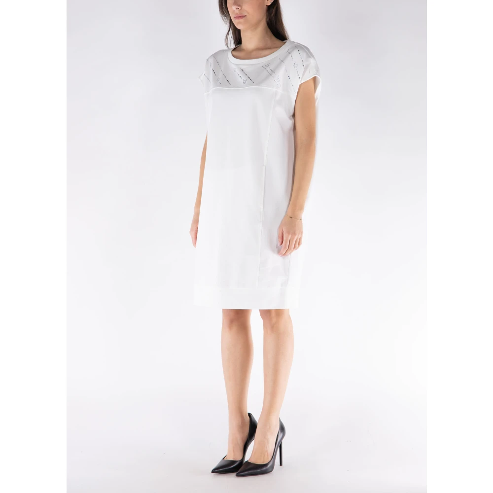 Liu Jo Elegante korte jurk met strass White Dames