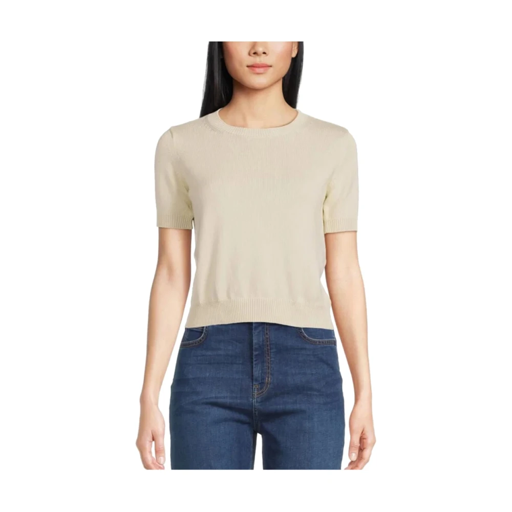 Max Mara Weekend Beige trui met ronde hals Beige Dames