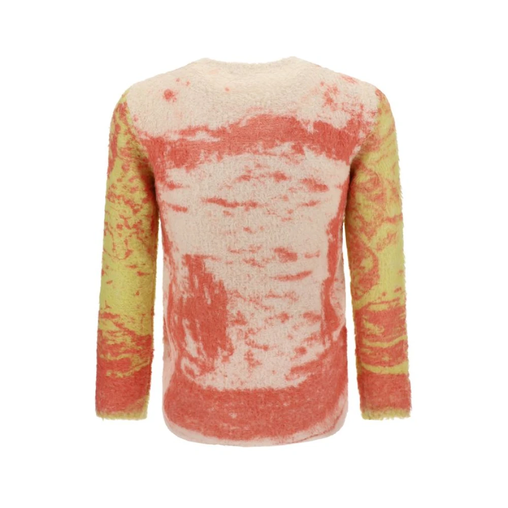 Diesel Kleurrijke Geribbelde Pullover Sweater Multicolor Heren