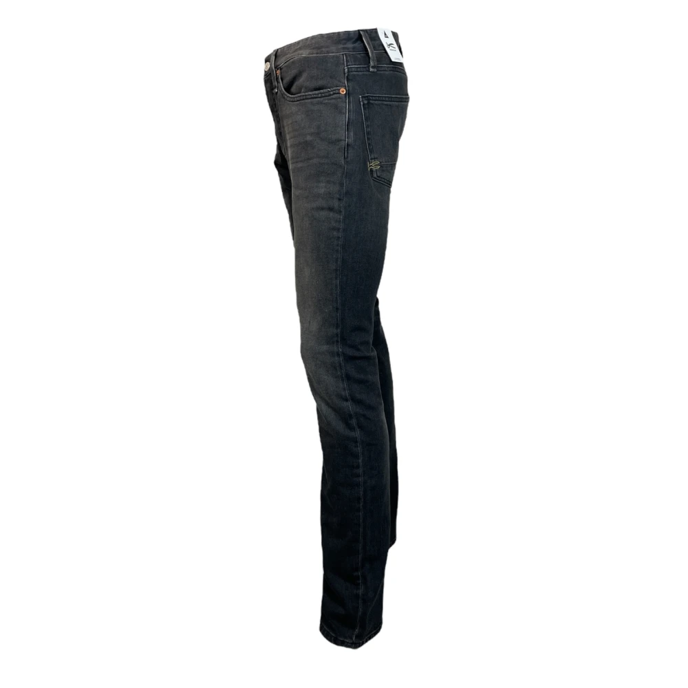 Denham Ridge AWB Straight Fit Zwarte Jeans Black Heren