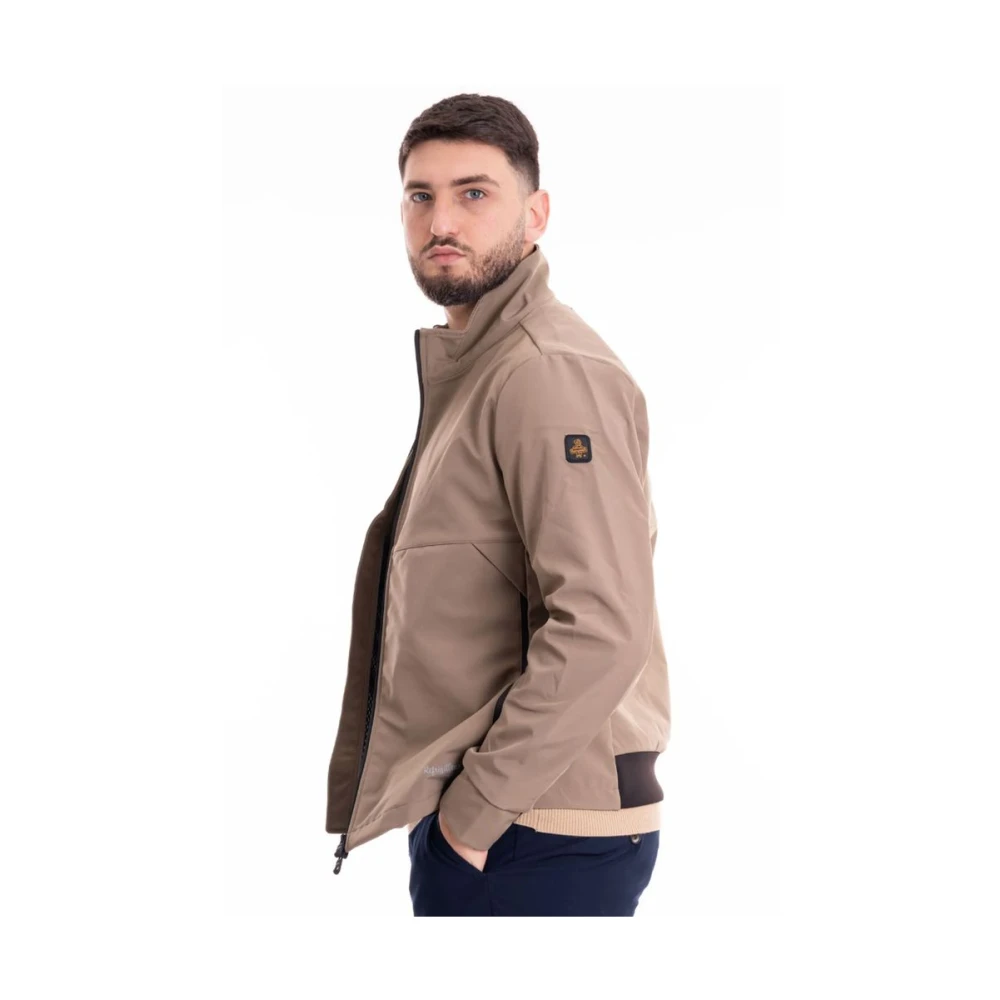 RefrigiWear Beige Nylon Bomberjack Beige Heren