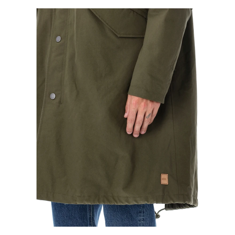 A.p.c. Antonin Parka Buitenkleding Jas Green Heren