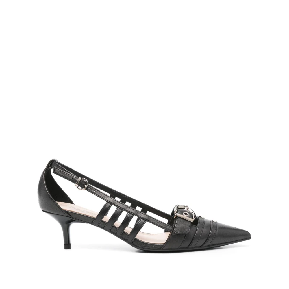 Pinko , Pumps, Female, Black, 7 Uk, Mid-Heel Leather Pumps