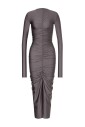 robe-longuette-drapee-gris-fonce