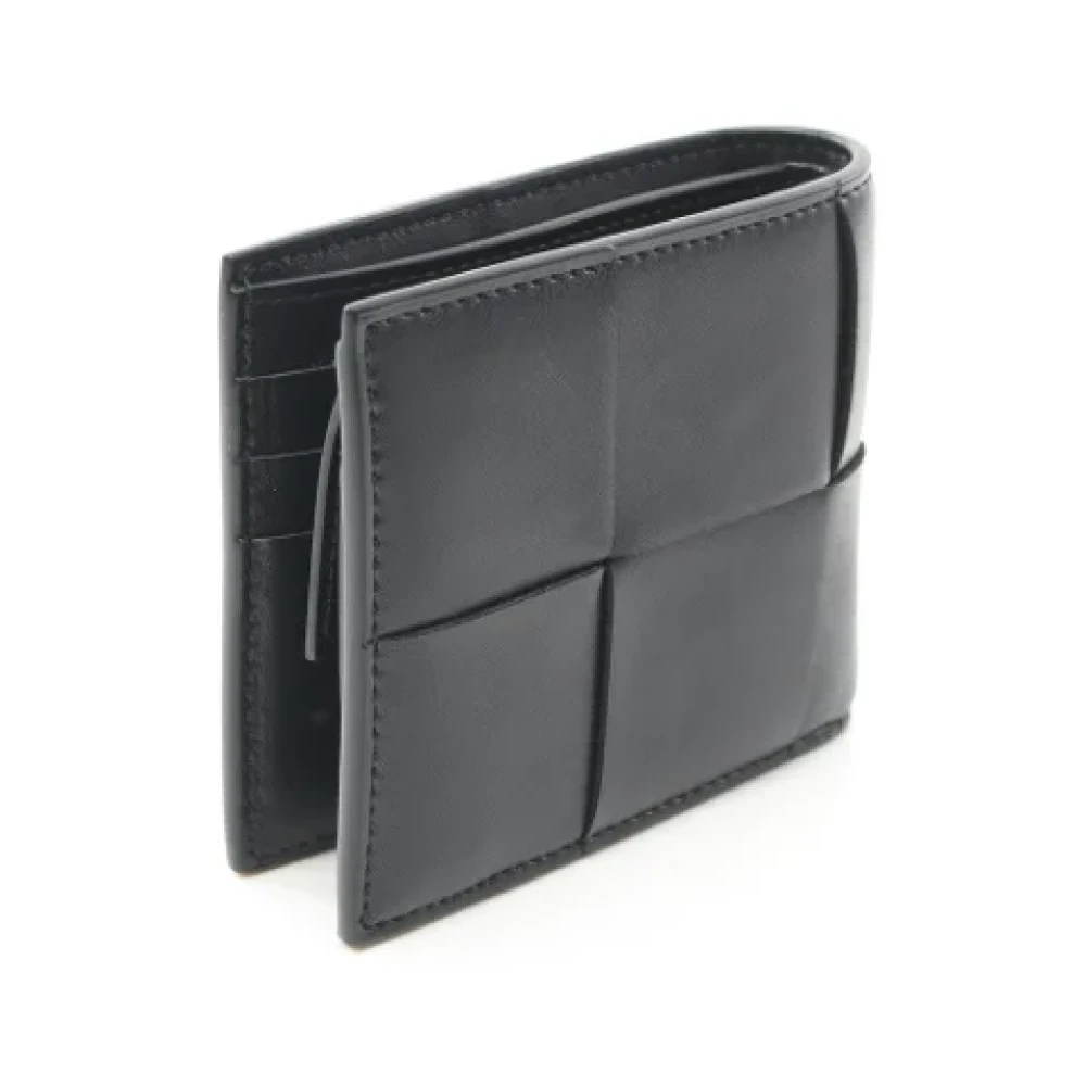 Bottega Veneta Vintage Pre-owned Leather wallets Black Dames