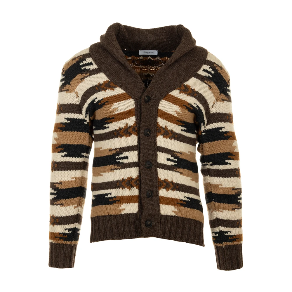 Gran Sasso Bruine Cardigan Sweaters Multicolor Heren