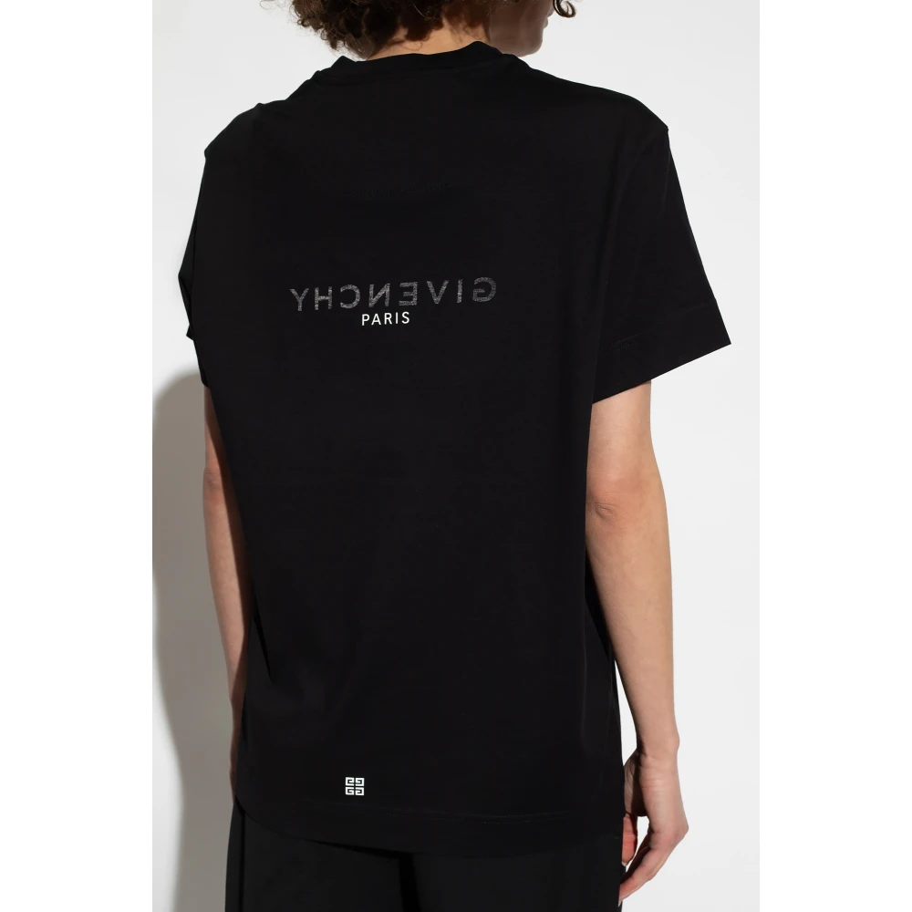 Givenchy T-shirt met logo Black Dames