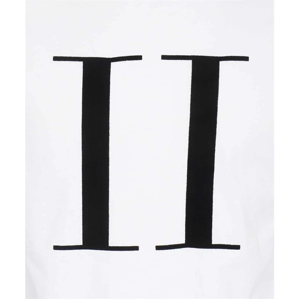 Les Deux Katoenen Crew-Neck T-Shirt met Geribbelde Halslijn White Heren