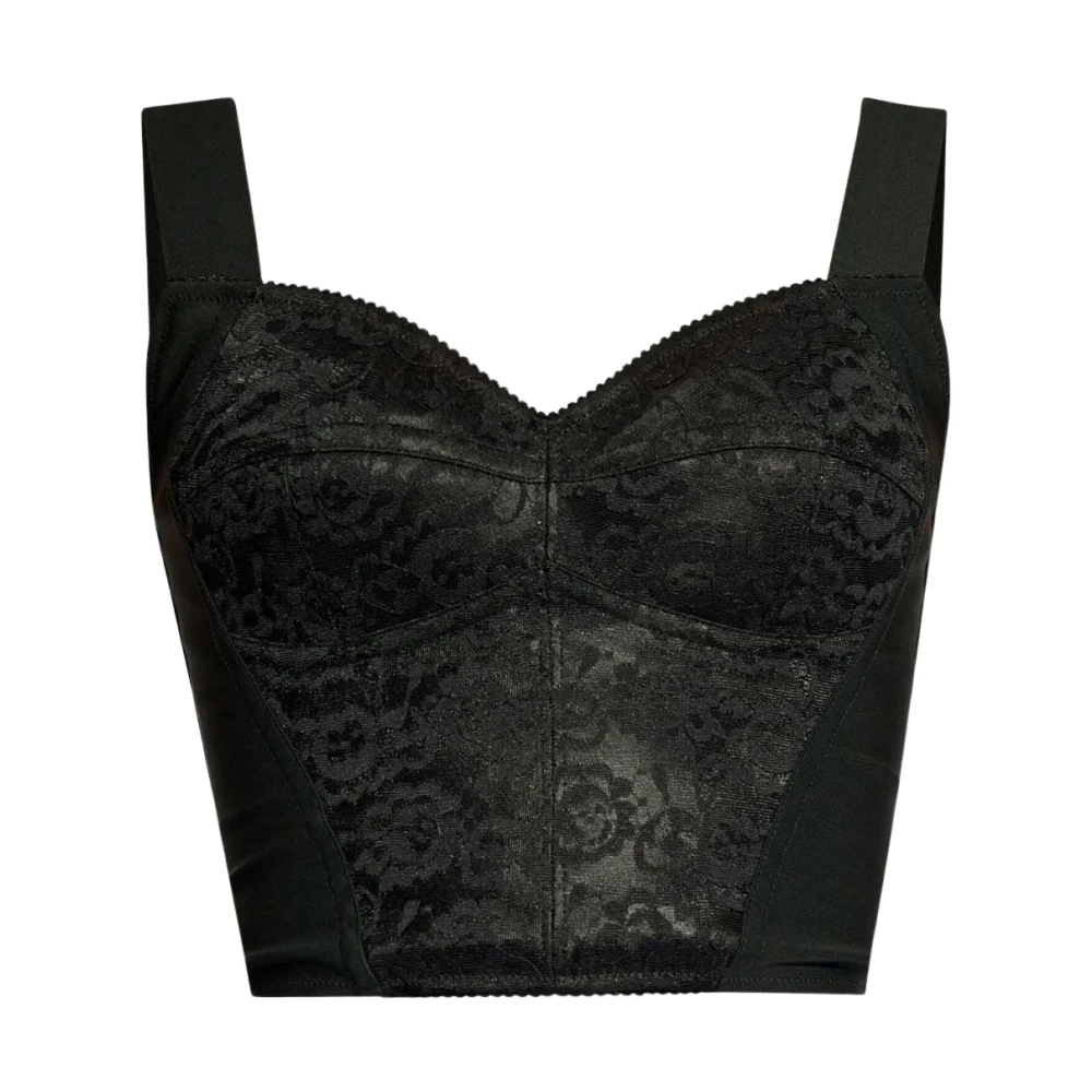 Dolce & Gabbana Women's Black Shaper Corset Bustier Top - Shapewear - Xs - Underwear