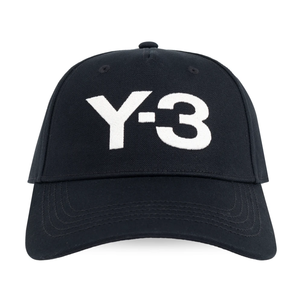Y-3 Unisex Black Hats & Caps, M, Logo Cap