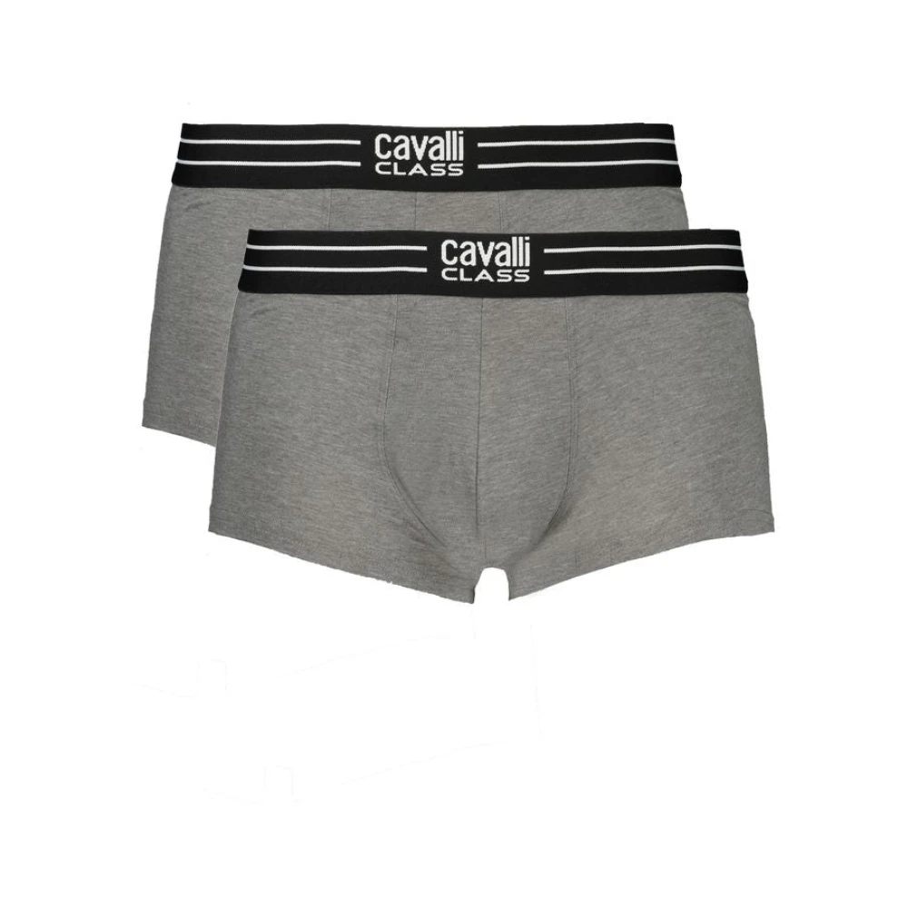 Cavalli Class Men's Gray Underpants, 2XL, Grey Cotton Underwear