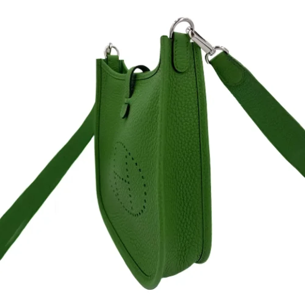 Hermès Vintage Pre-owned Leather handbags Green Dames
