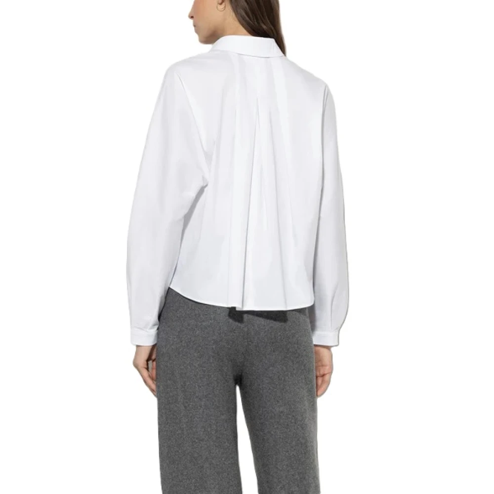 LUISA CERANO Klassieke Blouse met Oversized Pasvorm White Dames