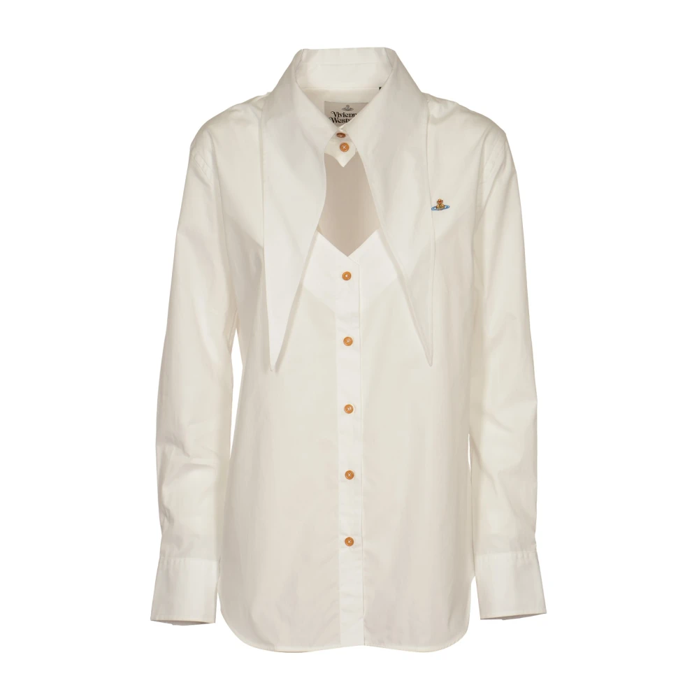 Vivienne Westwood Wit Heart Shirt White Dames