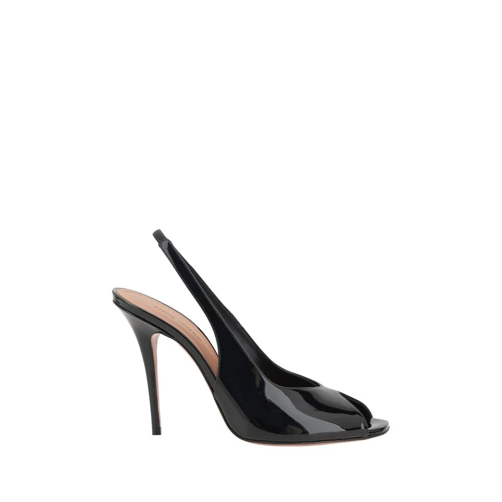 Amina Muaddi Donna Nero Scarpe,, New, Taglia 36