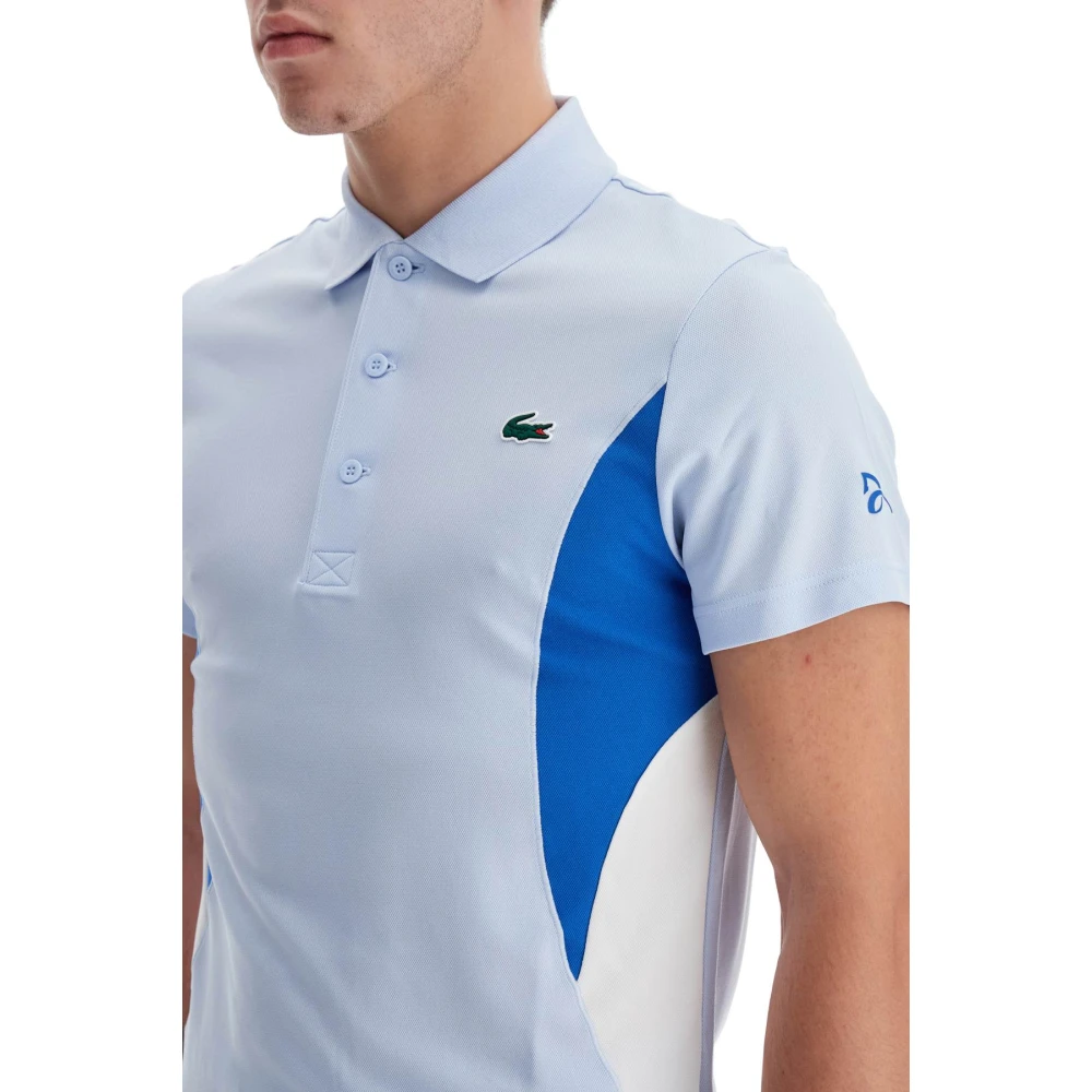 Lacoste Novak Djokovic Handtekening Sportpolo Blue Heren