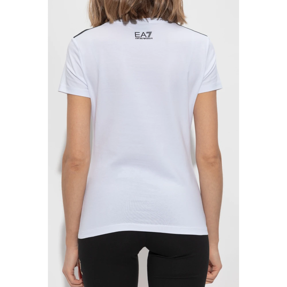 Emporio Armani EA7 T-shirt uit de collectie White Dames