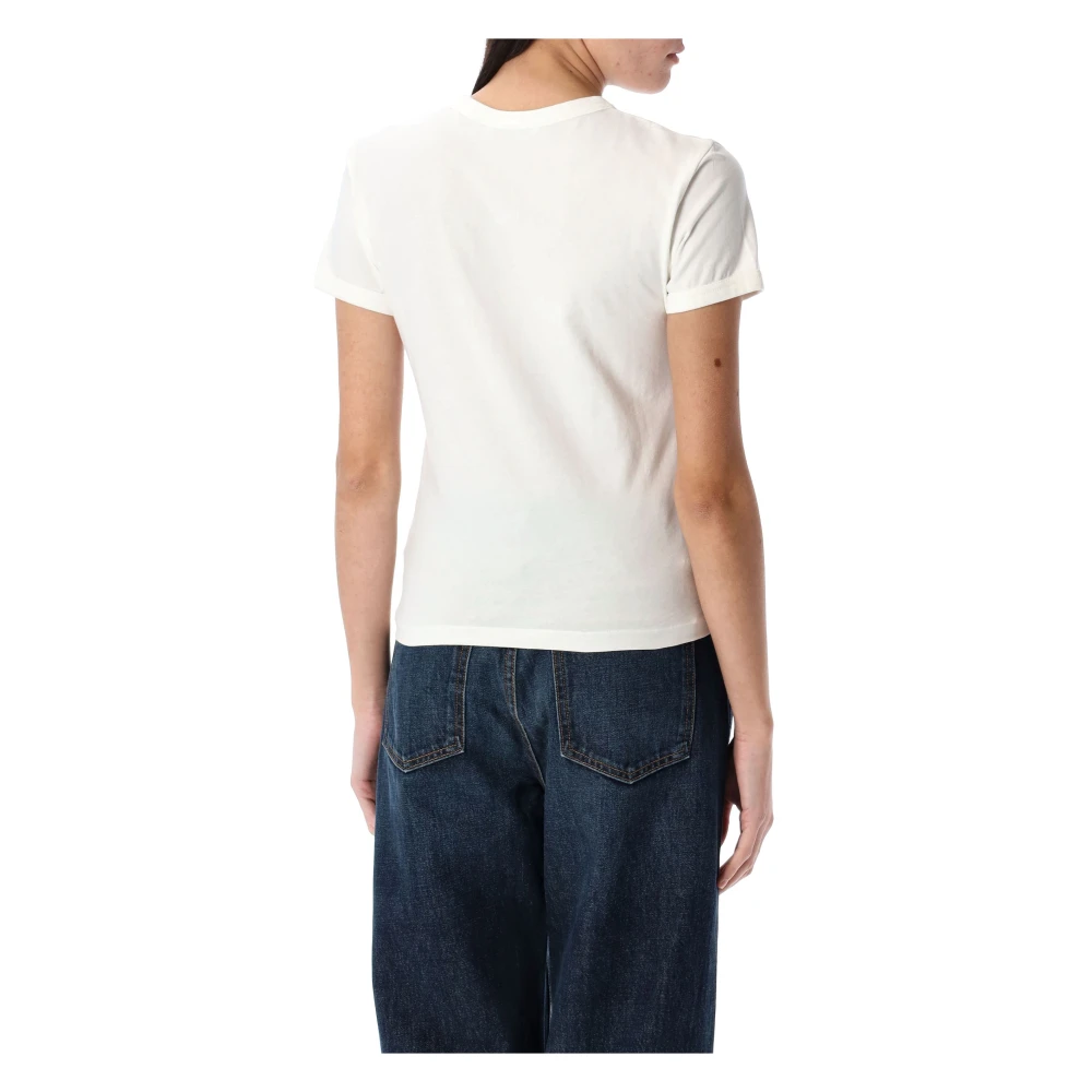 Acne Studios Gedrukt T-shirt voor een stijlvolle uitstraling White Dames