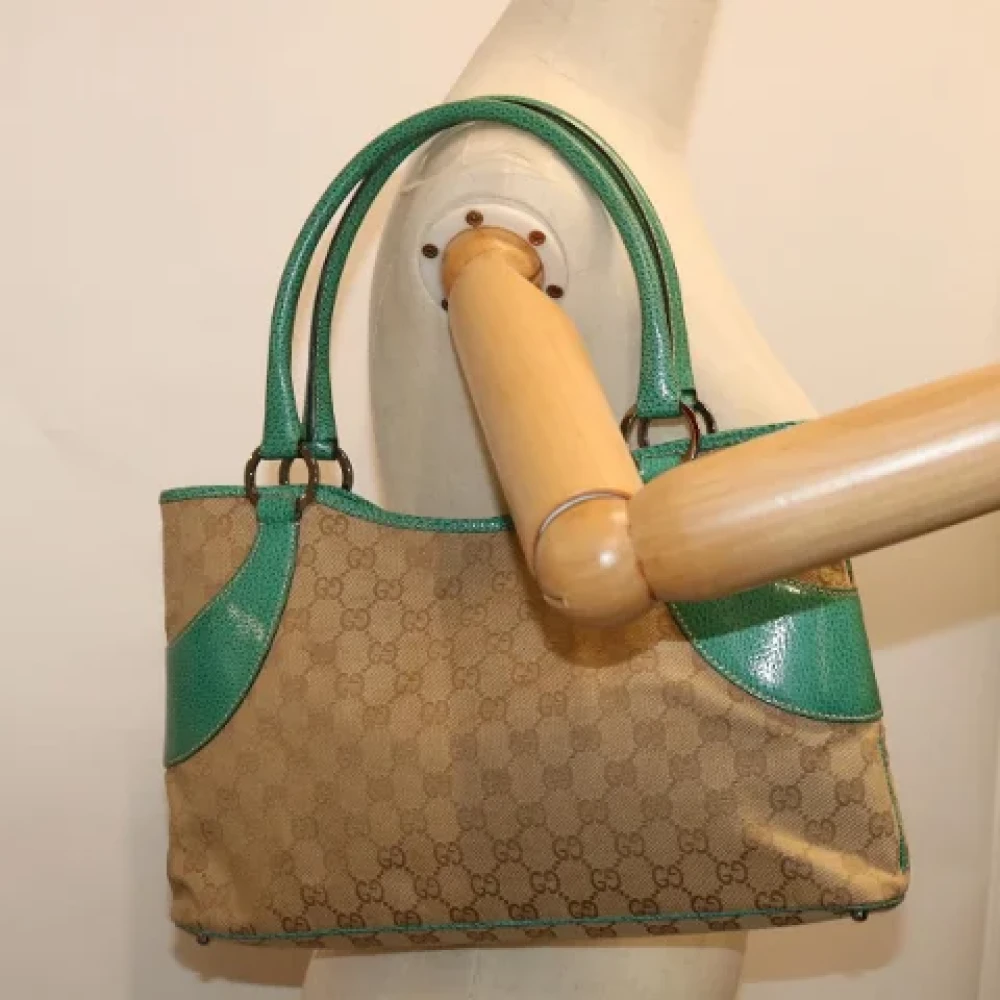 Gucci Vintage Pre-owned Canvas totes Beige Dames