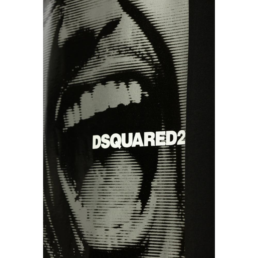 Dsquared2 T-shirt met print Black Heren