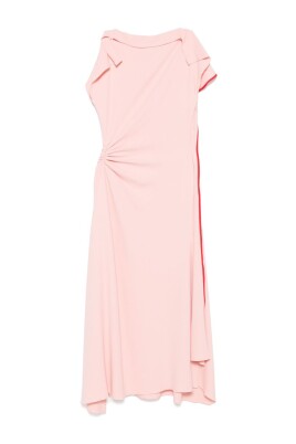 pink-ruffled-sleeveless-dress