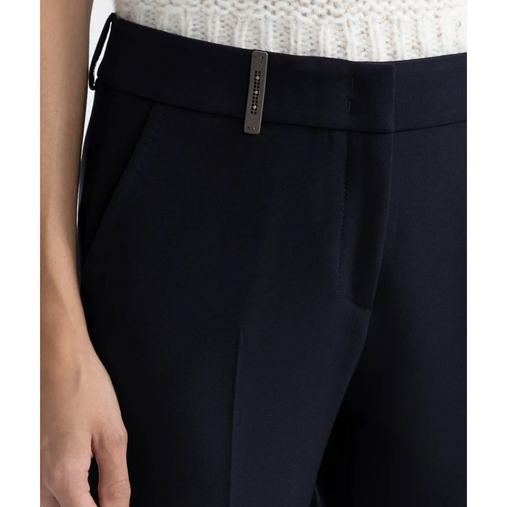 PESERICO Technische pantalon met slim fit Blue Dames