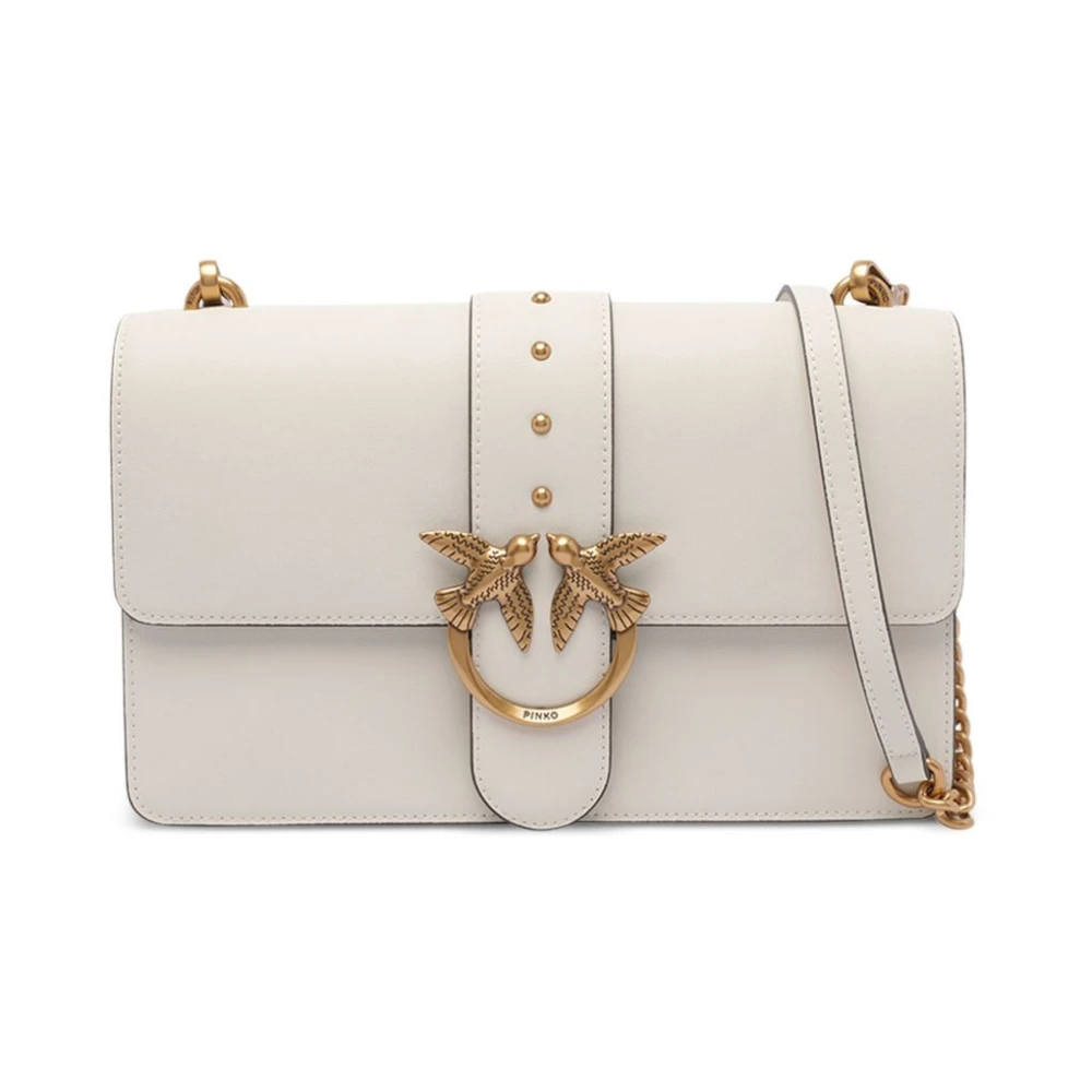 Pinko Women's White Love Bag One Medium Handbag - Cross Body Bags - One Size - Bags