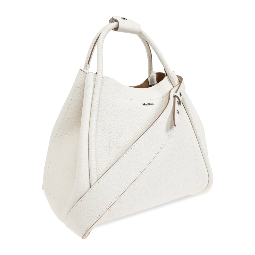 Max Mara Handtas Drummedmarine White Dames