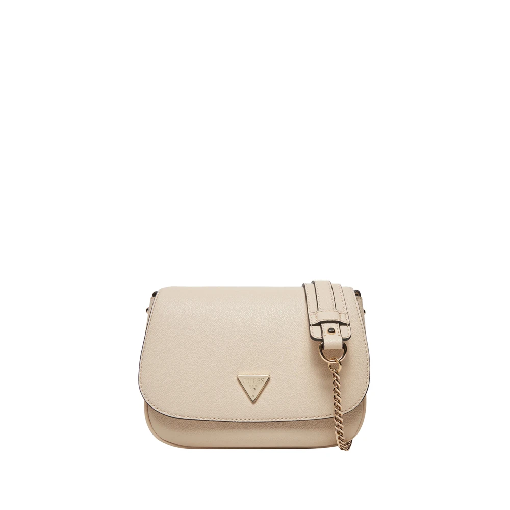 Guess Vit Syntetisk Läder Shopper Väska Beige, Dam