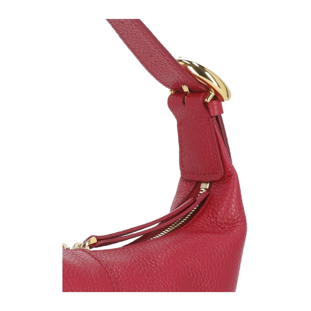 Coccinelle Rode leren handtas met verstelbare handvat Red Dames