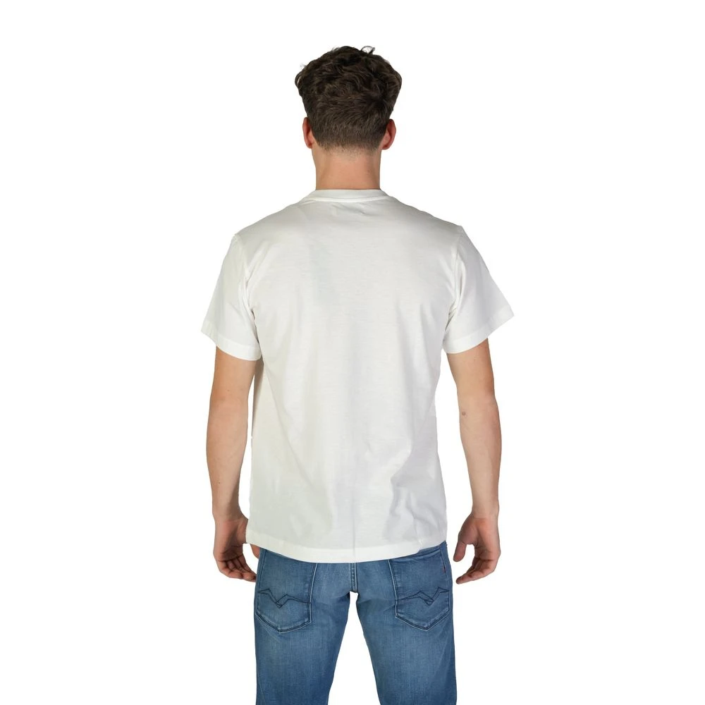 Replay Katoenen T-shirt korte mouwen lente zomer White Heren