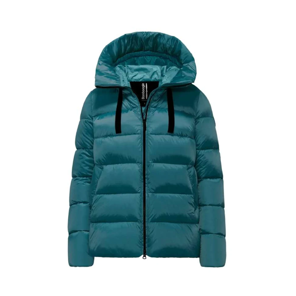 BomBoogie Heldere Nylon Donsjas Green Dames