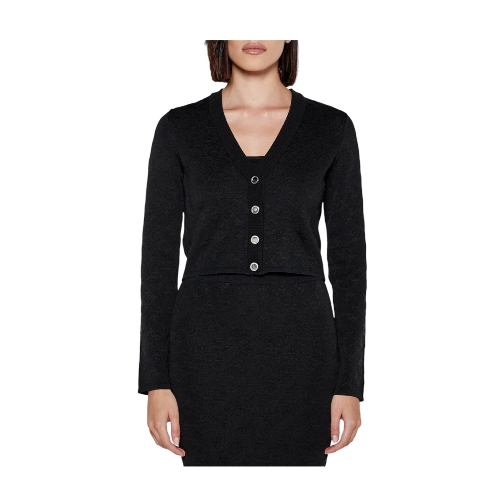pinko Stijlvolle Gebreide Top Black Dames