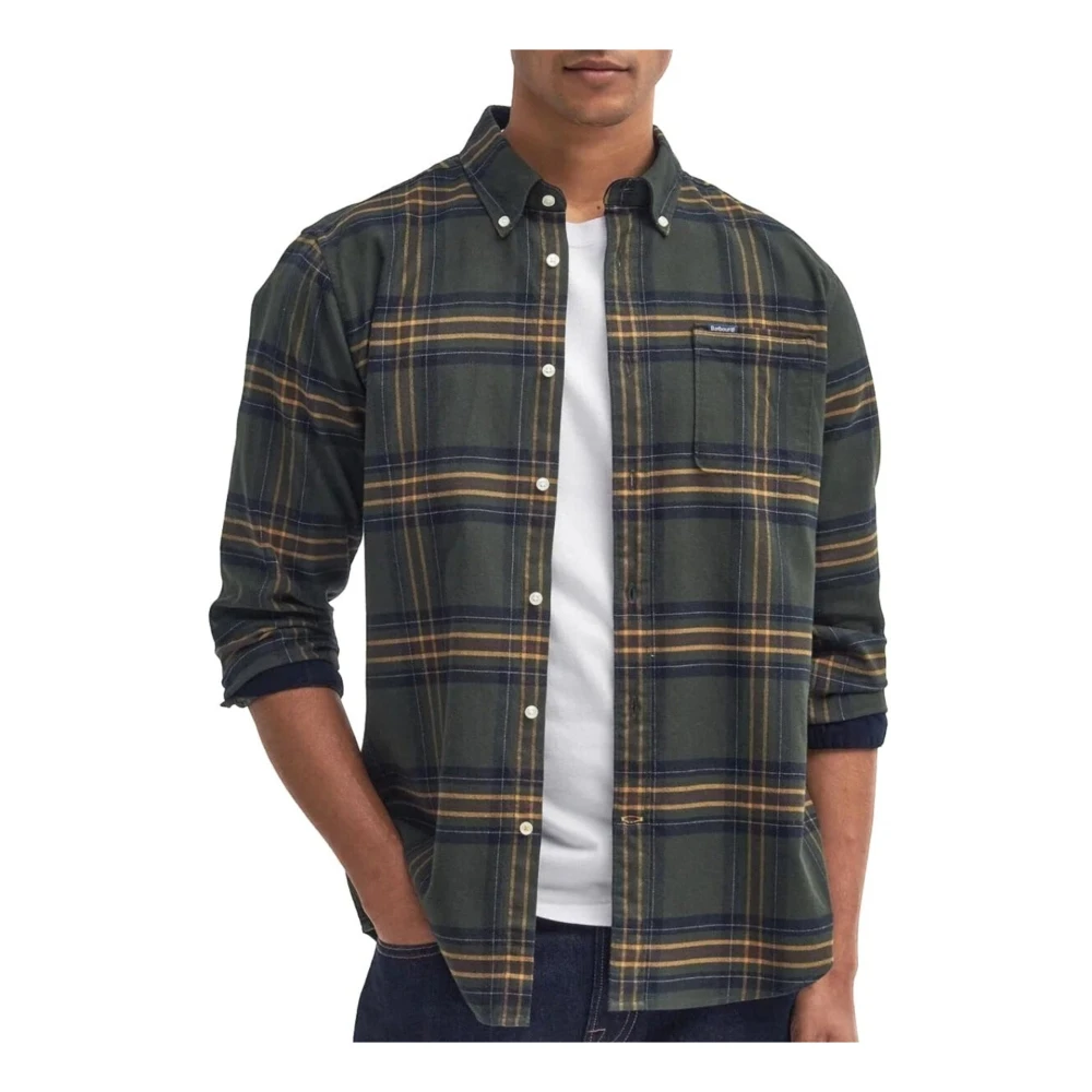 Barbour Geruite Herenoverhemd Highland Stijl Multicolor Heren