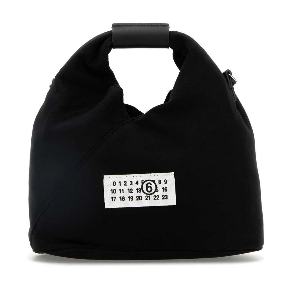 MM6 Maison Margiela Japanse Canvas Handtas Black Dames