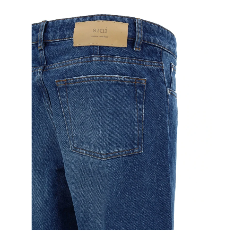 Ami Paris Straight Jeans Blue Heren