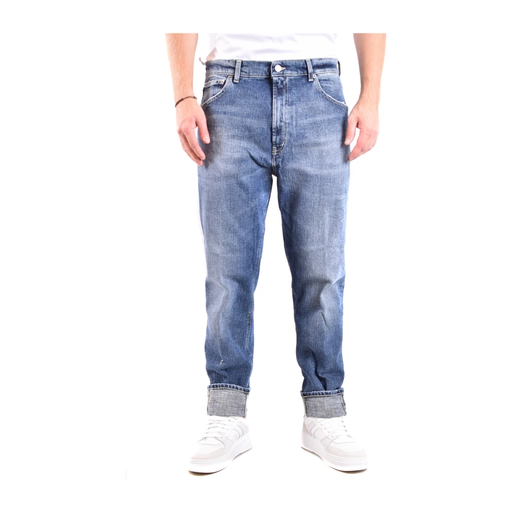 Dondup Klassieke Straight Jeans Upgrade Blue Heren
