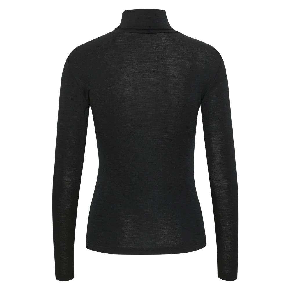 Gestuz Klassieke Wool Rollneck Coltrui Black Dames