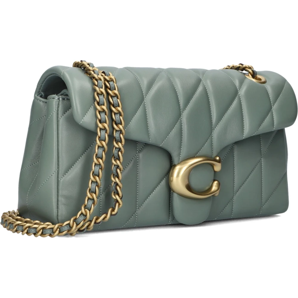 Coach Elegante Groene Schoudertas Green Dames