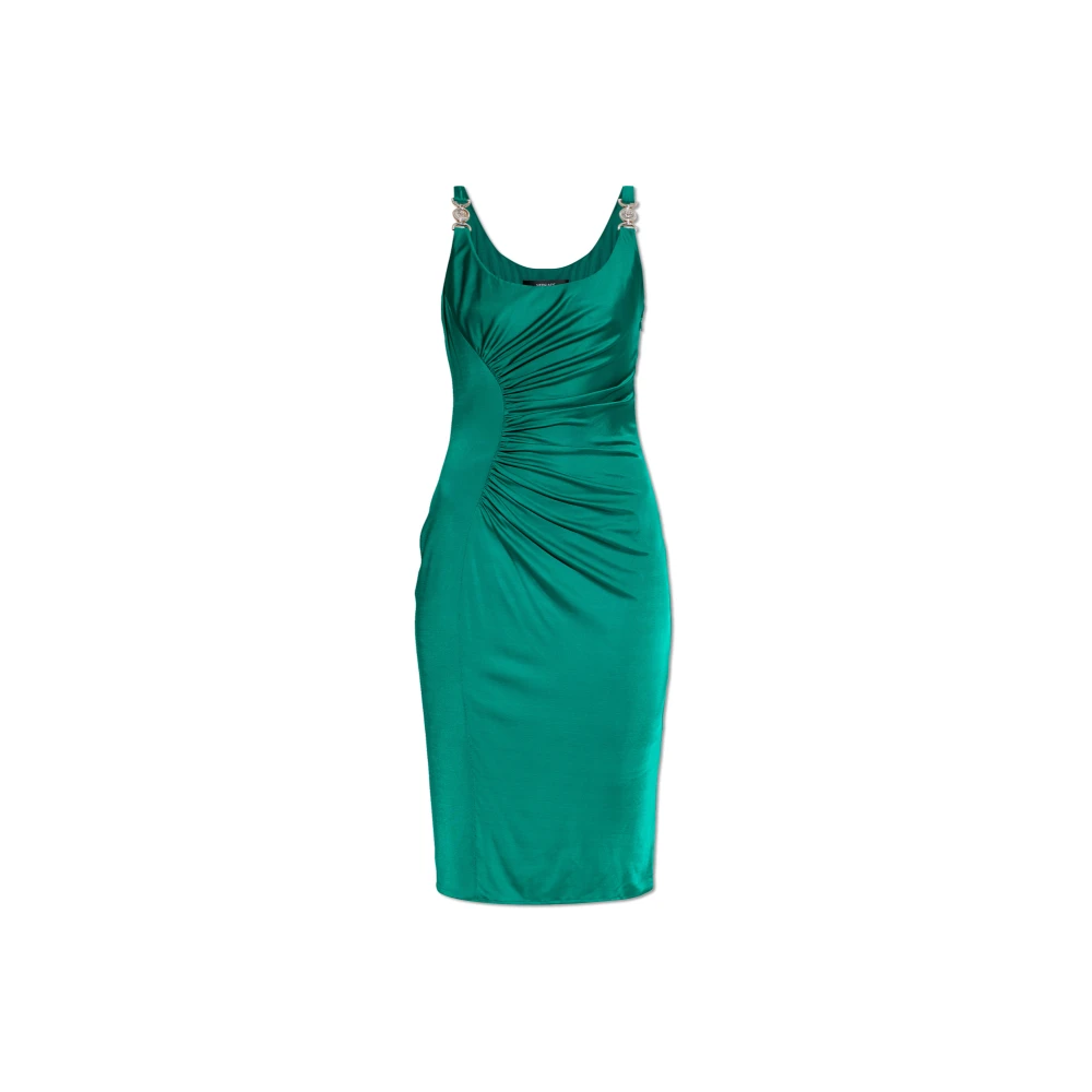 Versace Women's Green Party Dresses, S, Medusa '95 Draped Gown