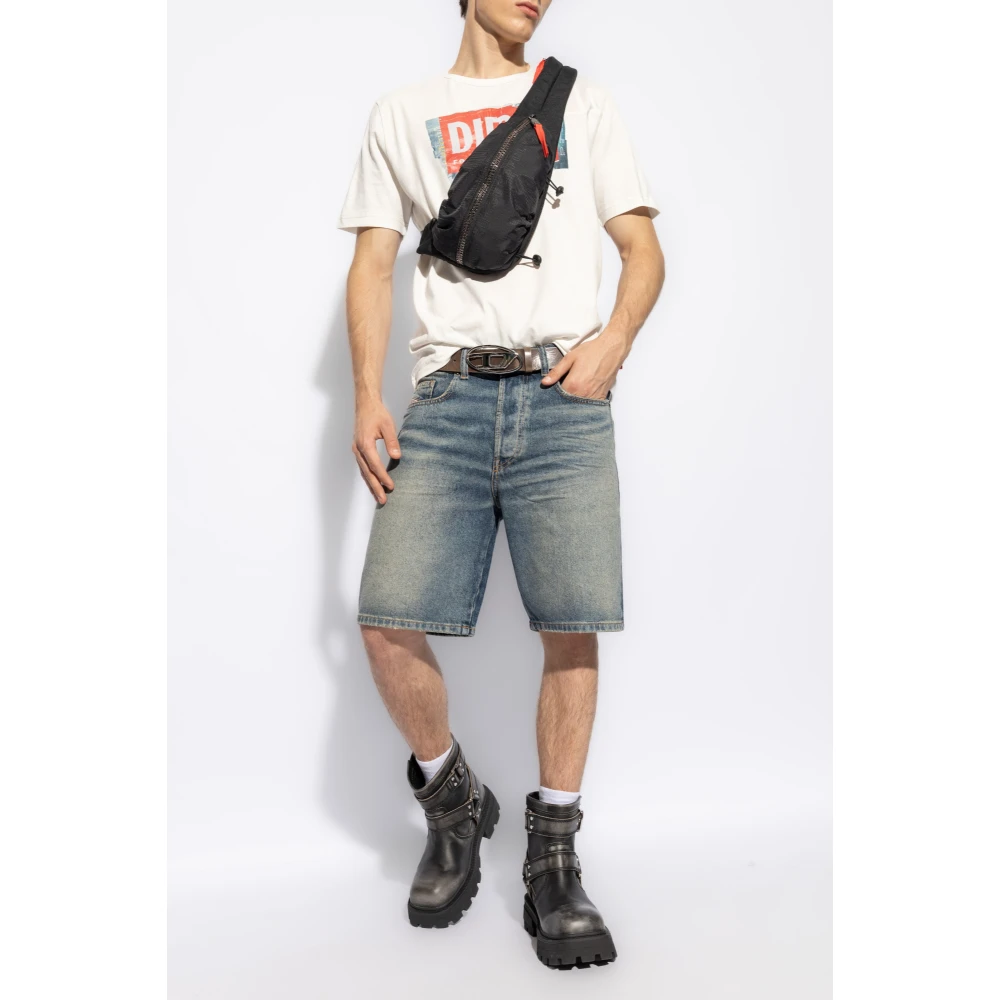 Diesel Denim Shorts `Regular-Short` Blue Heren