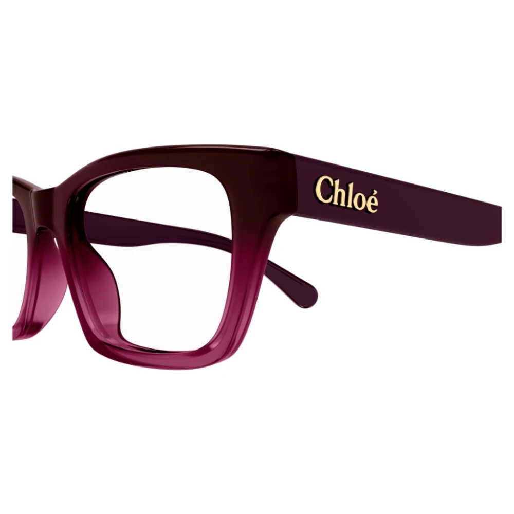 Chloé Moderne Rechthoekige Optische Brillen Red Unisex