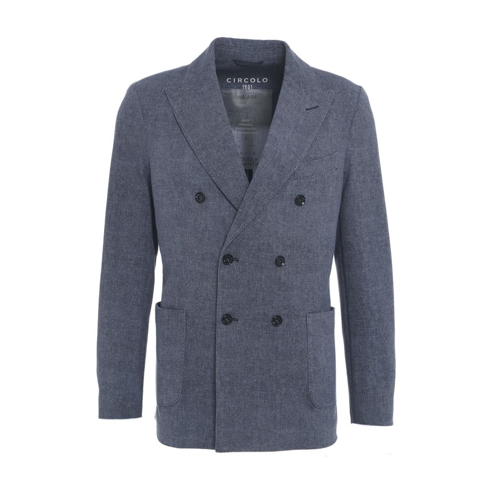 Blauwe Blazer voor Heren Circolo 1901 Blazers Miinto.be