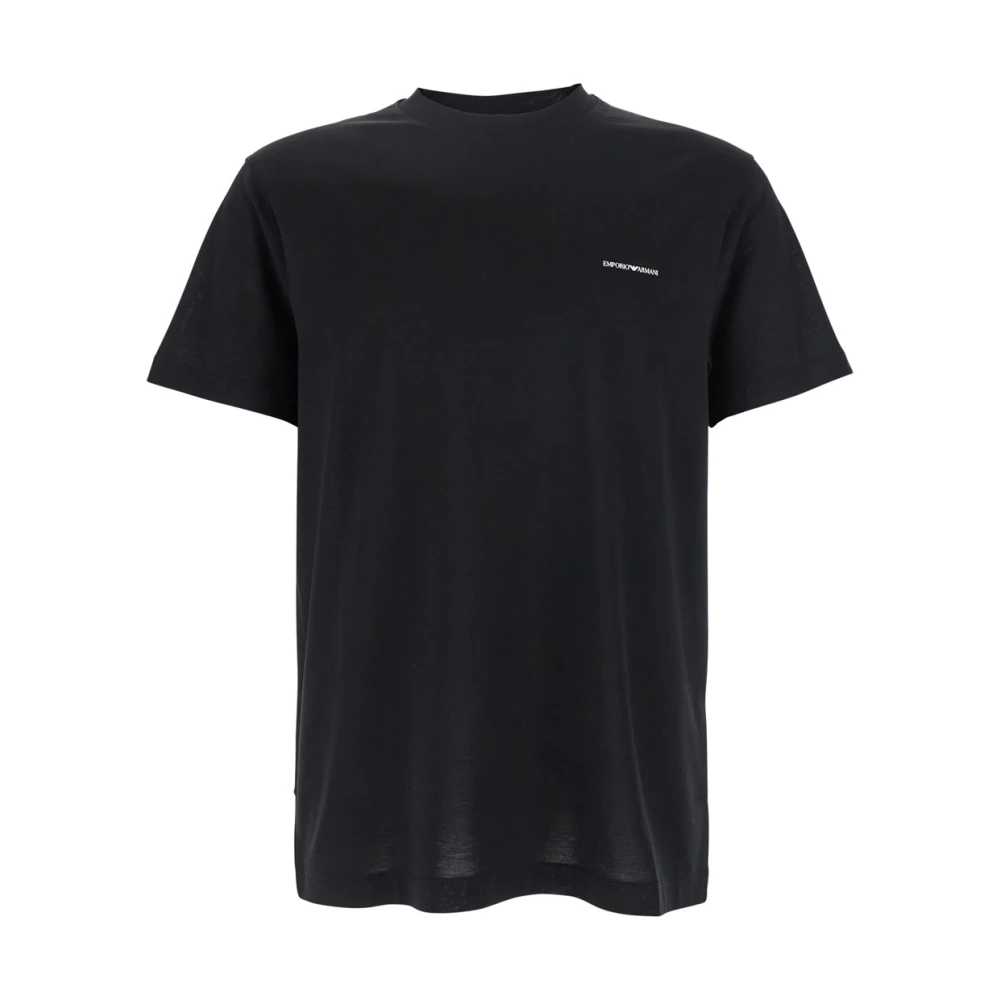 Emporio Armani Mannelijk Zwart Heren, Tops, : Katoen, 3XL
