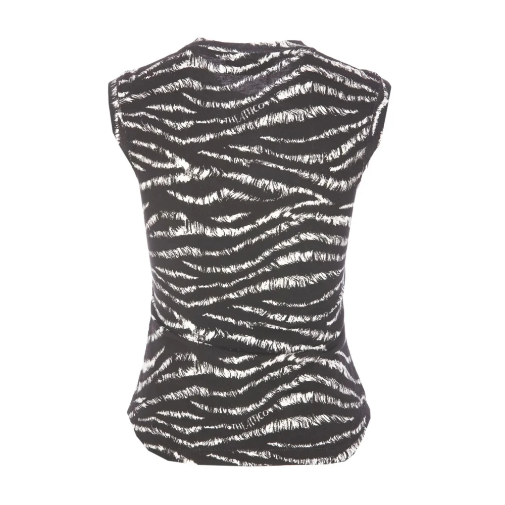 The Attico Kleurrijke Tanktop voor Vrouwen Black Dames