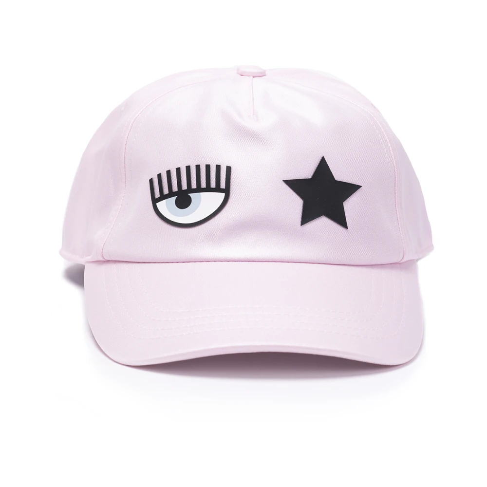 Chiara Ferragni Collection Eyestar baseball Kepsnylon glänsande Rosa Dam