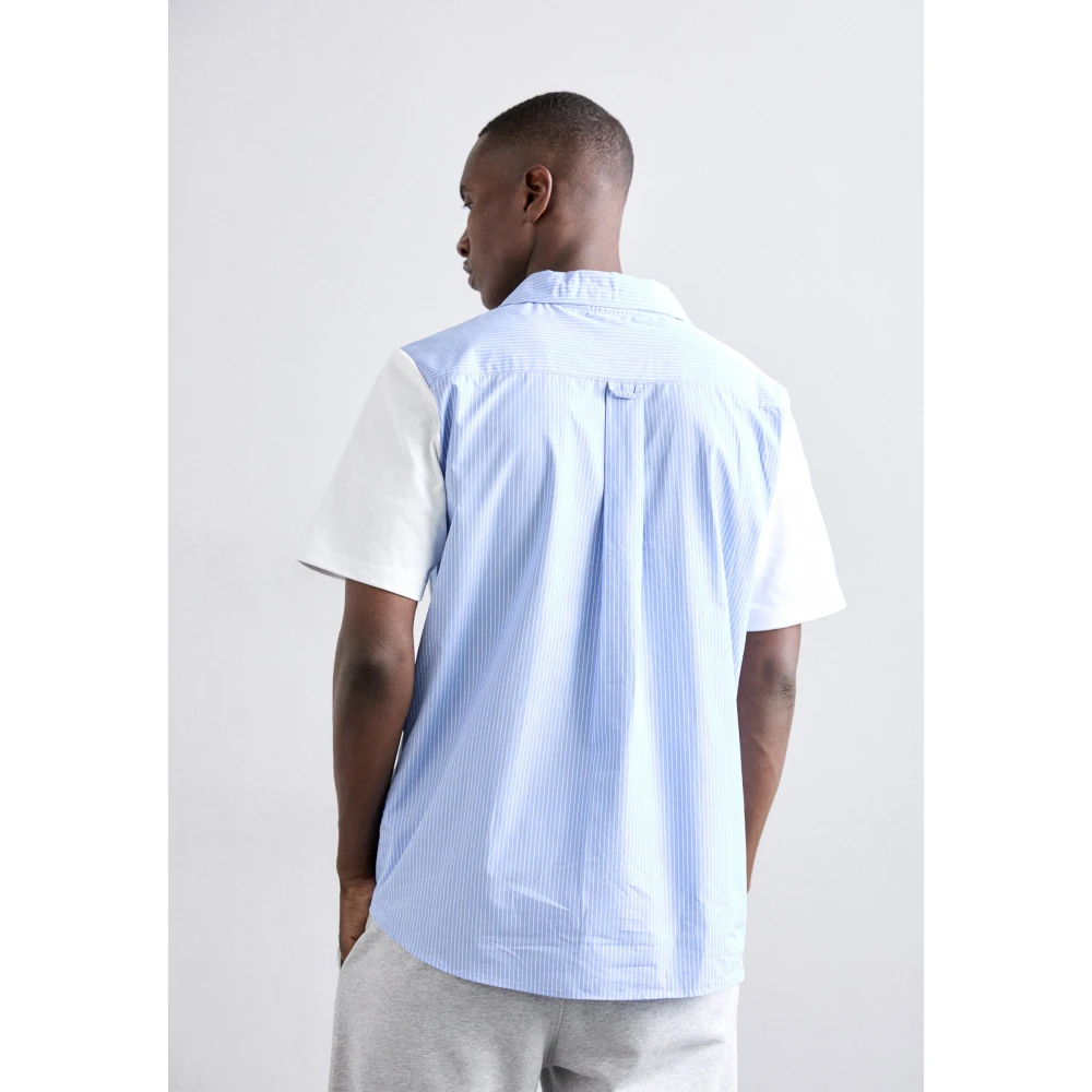 Moschino Blauw en wit katoenen T-shirt White Heren