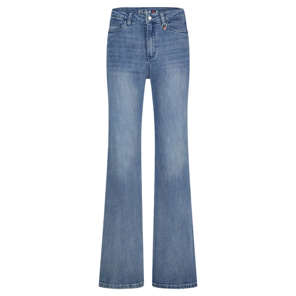 Florez Ana Flared Jeans Blue Dames